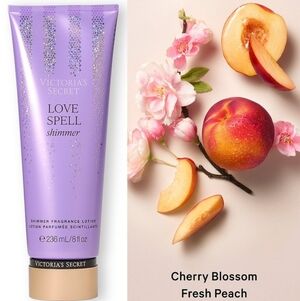 Victoria's Secret Love Spell Shimmer Glitter Fragrance Lotion 8oz NEW